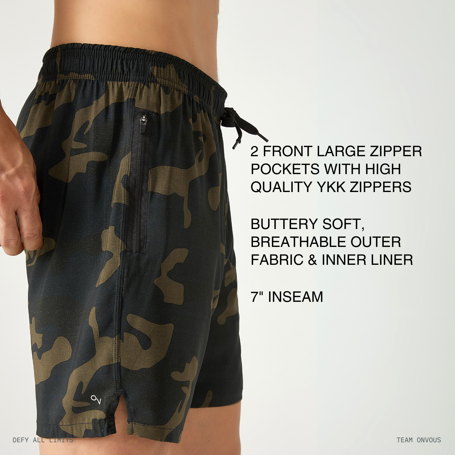 Combat Camo Swim Trunks