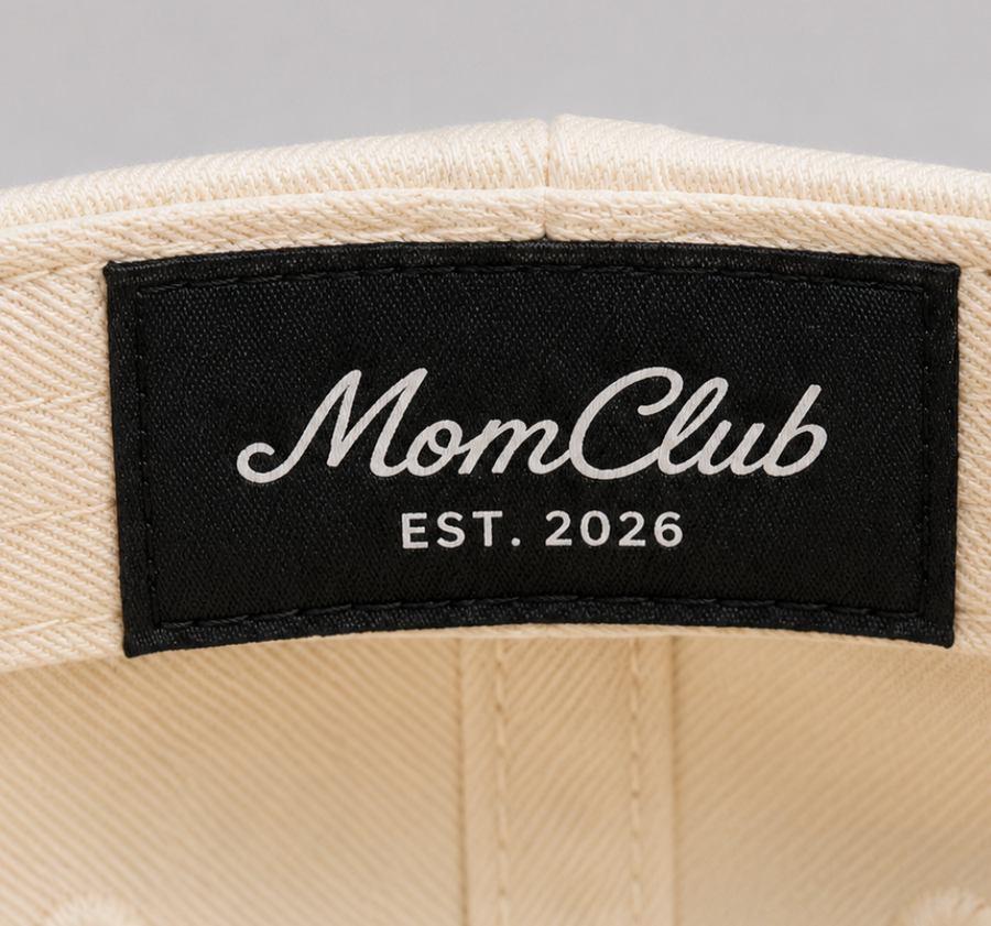 Mom Club Hat — Cream / Pink