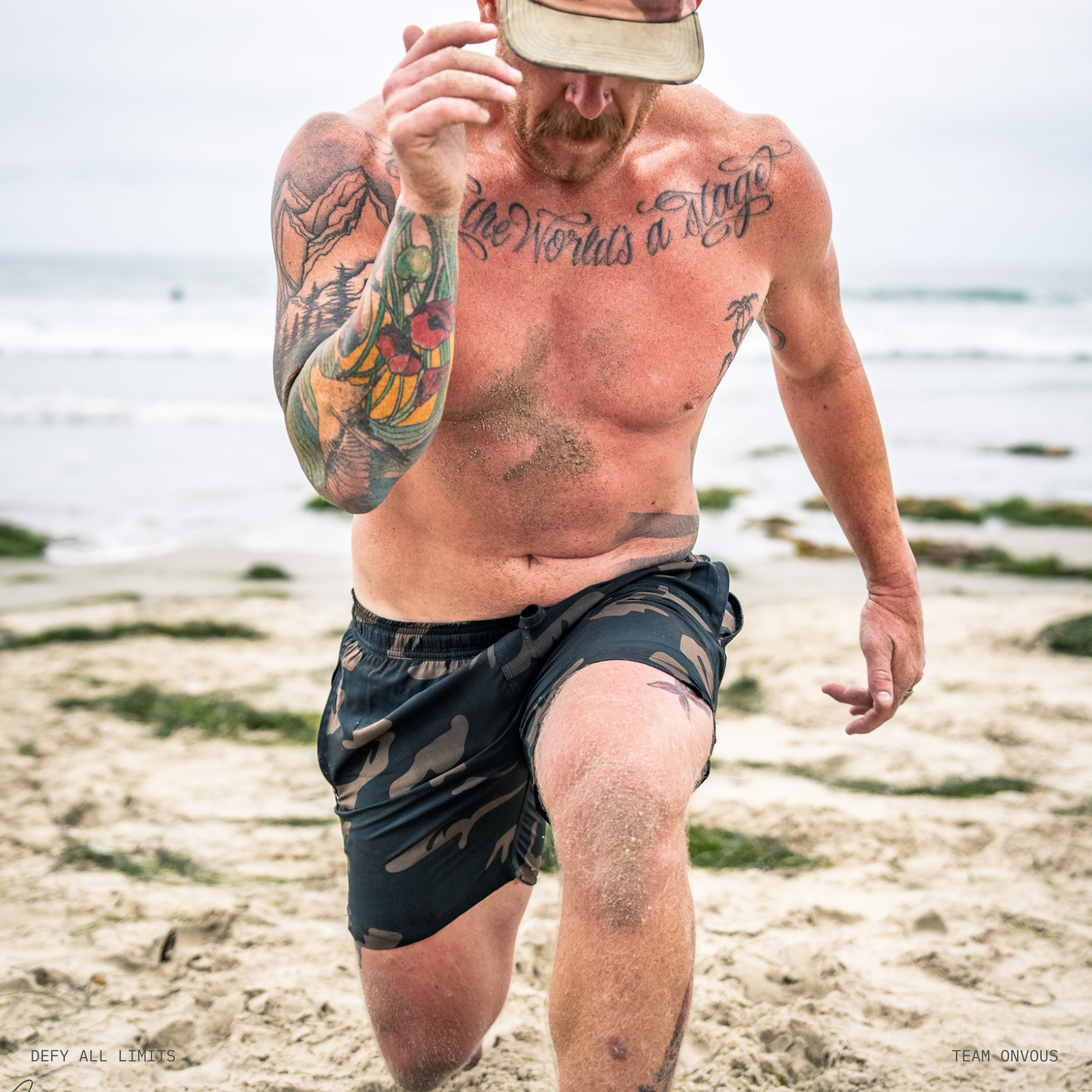Combat Camo Swim Trunks