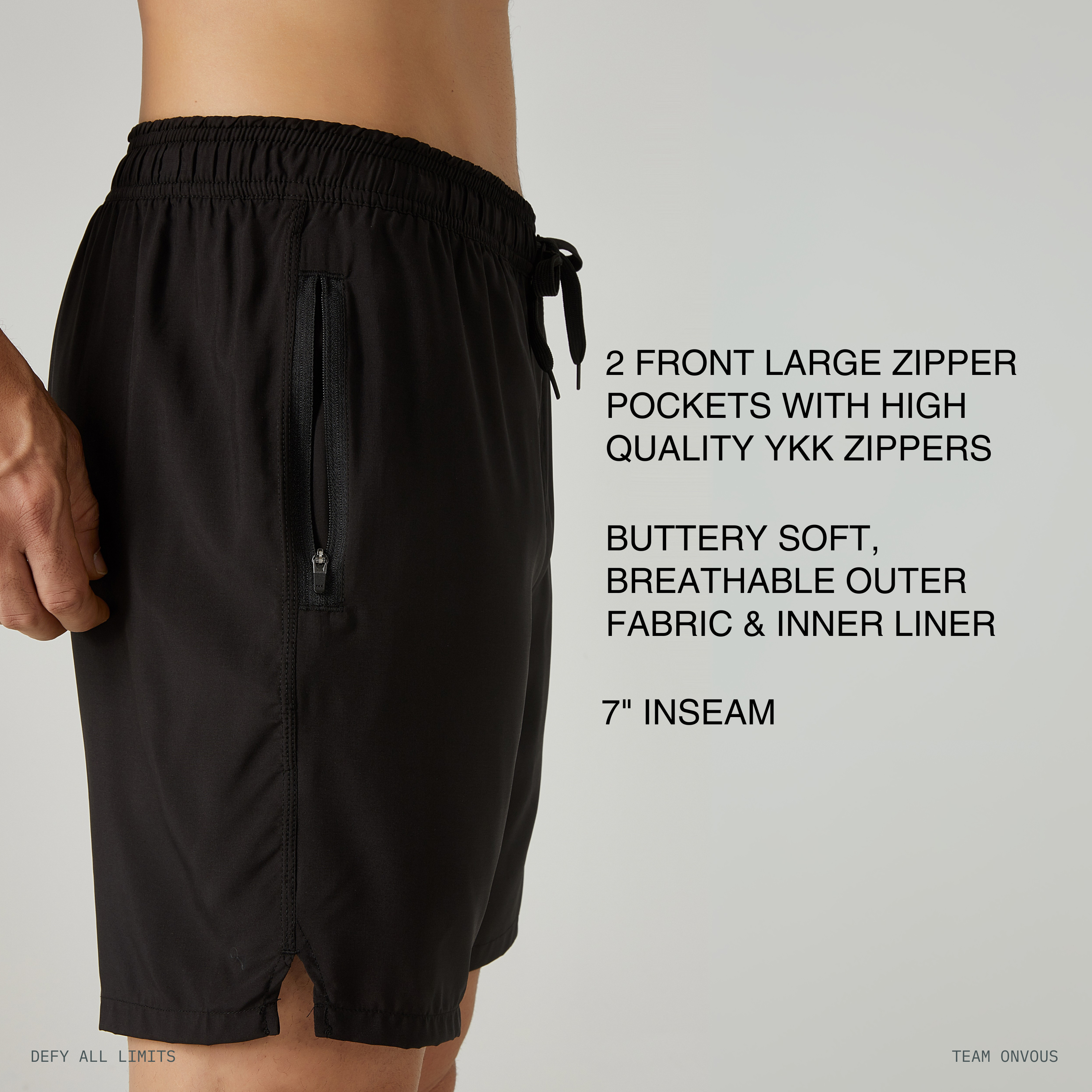 Black Swim Trunks